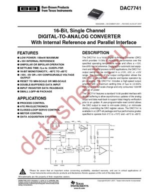 DAC7741YB/2K datasheet  